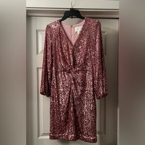 Lilly Pulitzer Rose Sequin V-Neck Dress